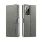 For Samsung Galaxy Note 20 Ultra LC.IMEEKE Calf Texture Horizontal Flip Leather Case, with Holder & Card Slots & Wallet(Grey) - 1