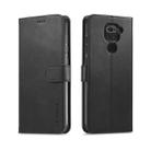 For Xiaomi Redmi Note 9 LC.IMEEKE Calf Texture Horizontal Flip Leather Case, with Holder & Card Slots & Wallet(Black) - 1