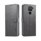 For Xiaomi Redmi Note 9 LC.IMEEKE Calf Texture Horizontal Flip Leather Case, with Holder & Card Slots & Wallet(Grey) - 1