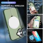 For iPhone 16 Plus Skin-feel MagSafe Holder PC Hybrid TPU Phone Case(Green) - 3