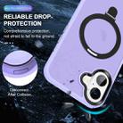 For iPhone 16 Plus Skin-feel MagSafe Holder PC Hybrid TPU Phone Case(Purple) - 2