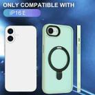 For iPhone 16e Skin-feel MagSafe Holder PC Hybrid TPU Phone Case(Matcha Green) - 2