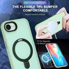 For iPhone 16e Skin-feel MagSafe Holder PC Hybrid TPU Phone Case(Matcha Green) - 3