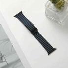 For Apple Watch Series 9 45mm Water Ripple Magnetic Folding Buckle Watch Band, Style: Bold Version(Indigo Blue) - 2