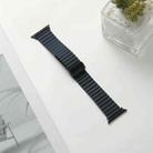 For Apple Watch SE 2022 44mm Water Ripple Magnetic Folding Buckle Watch Band, Style: Bold Version(Indigo Blue) - 2