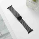 For Apple Watch Series 5 40mm Water Ripple Magnetic Folding Buckle Watch Band, Style: Bold Version(Grey) - 2