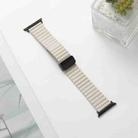 For Apple Watch Series 3 38mm Water Ripple Magnetic Folding Buckle Watch Band, Style: Bold Version(Starlight Color) - 2