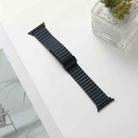 For Apple Watch Series 2 38mm Water Ripple Magnetic Folding Buckle Watch Band, Style: Bold Version(Indigo Blue) - 2