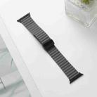 For Apple Watch 42mm Water Ripple Magnetic Folding Buckle Watch Band, Style: Bold Version(Grey) - 2