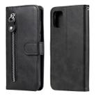 For Samsung Galaxy A31 Fashion Calf Texture Zipper Horizontal Flip Leather Case with Holder & Card Slots & Wallet(Black) - 1