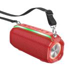 hoco HC23 Rick Outdoor Bluetooth 5.3 Speaker Support TF Card / FM / TWS(Red) - 1