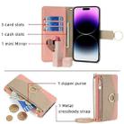 For Sharp Aquos Sense7 Plus Crossbody Litchi Texture Leather Phone Case(Pink) - 3