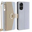For ZTE Anshin Family Crossbody Litchi Texture Leather Phone Case(Blue) - 1