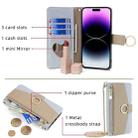 For ZTE Anshin Family Crossbody Litchi Texture Leather Phone Case(Blue) - 3