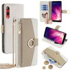 For Rakuten Hand 4G Crossbody Litchi Texture Leather Phone Case(White) - 1