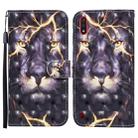 For Samsung Galaxy A01 Colored Drawing Pattern Horizontal Flip Leather Case with Holder & Card Slots & Wallet(Thunder Lion) - 1