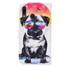 For Samsung Galaxy A20e / A10e Colored Drawing Pattern Horizontal Flip Leather Case with Holder & Card Slots & Wallet(Glasses Dog) - 3