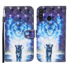 For Samsung Galaxy A21 Colored Drawing Pattern Horizontal Flip Leather Case with Holder & Card Slots & Wallet(Lion) - 1