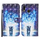 For Samsung Galaxy A40 Colored Drawing Pattern Horizontal Flip Leather Case with Holder & Card Slots & Wallet(Lion) - 1