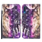 For Samsung Galaxy A70 Colored Drawing Pattern Horizontal Flip Leather Case with Holder & Card Slots & Wallet(Wind Chime Wolf) - 1