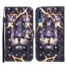 For Samsung Galaxy A70 Colored Drawing Pattern Horizontal Flip Leather Case with Holder & Card Slots & Wallet(Thunder Lion) - 1