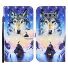 For Samsung Galaxy S10e Colored Drawing Pattern Horizontal Flip Leather Case with Holder & Card Slots & Wallet(Sunrise Wolf) - 1