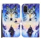 For Samsung Galaxy S20+ Colored Drawing Pattern Horizontal Flip Leather Case with Holder & Card Slots & Wallet(Sunrise Wolf) - 1