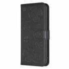 For Xiaomi Redmi Note 12 Pro+ 5G Global Four-leaf Embossed Leather Phone Case(Black) - 2