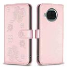 For Xiaomi Mi 10T Lite Four-leaf Embossed Leather Phone Case(Pink) - 1