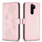 For Xiaomi Redmi Note 8 Pro Four-leaf Embossed Leather Phone Case(Pink) - 1