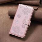 For Xiaomi Poco M6 4G / Redmi 13 4G Four-leaf Embossed Leather Phone Case(Pink) - 2