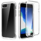 For iPhone SE 2022 / SE 2020 / 8 / 7 Shockproof TPU Frame + Clear PC Back Case + Front PET Screen Film(Transparent Matte) - 1