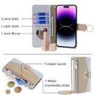 For TCL 403 Crossbody Litchi Texture Leather Phone Case(Blue) - 3