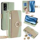 For TCL 40 XE 5G / 40 X 5G T601D Crossbody Litchi Texture Leather Phone Case(Green) - 1