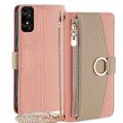 For TCL 50 SE 4G Crossbody Litchi Texture Leather Phone Case(Pink) - 1