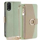 For TCL 505 4G Crossbody Litchi Texture Leather Phone Case(Green) - 1