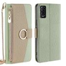 For TCL 50 5G Crossbody Litchi Texture Leather Phone Case(Green) - 1