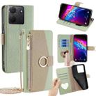 For TCL 503 4G Crossbody Litchi Texture Leather Phone Case(Green) - 1