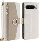 For Google Pixel 9 Pro XL Crossbody Litchi Texture Leather Phone Case(White) - 1