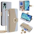 For Infinix Hot 11s NFC Crossbody Litchi Texture Leather Phone Case(Blue) - 1