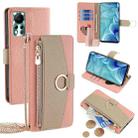 For Infinix Hot 11s NFC Crossbody Litchi Texture Leather Phone Case(Pink) - 1