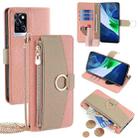 For Infinix Note 10 Pro Crossbody Litchi Texture Leather Phone Case(Pink) - 1