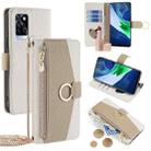 For Infinix Note 10 Pro Crossbody Litchi Texture Leather Phone Case(White) - 1