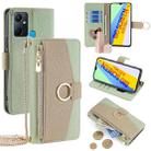 For Infinix Smart 6 Plus Crossbody Litchi Texture Leather Phone Case(Green) - 1