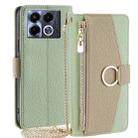 For Infinix Note 40 5G Crossbody Litchi Texture Leather Phone Case(Green) - 1