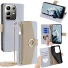 For Infinix Note 50x 5G Crossbody Litchi Texture Leather Phone Case(Blue) - 1