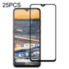 For Nokia 5.3 25 PCS Full Glue Full Screen Tempered Glass Film - 1