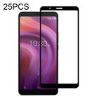 For Alcatel 3V (2019) 25 PCS Full Glue Full Screen Tempered Glass Film - 1