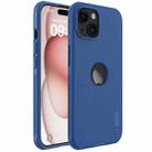 For iPhone 15 NILLKIN Super Frosted Shield Pro Phone Protective Case With LOGO Cutout(Blue) - 1