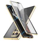 For Samsung Galaxy S24 Ultra 5G HD Full Cover Magnetic Metal Tempered Glass Phone Case(Gold) - 1